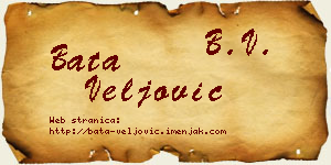 Bata Veljović vizit kartica